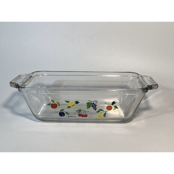 Loaf Dish Anchor Hocking Fruit Ovenware Vintage 11in - Picture 1 of 8